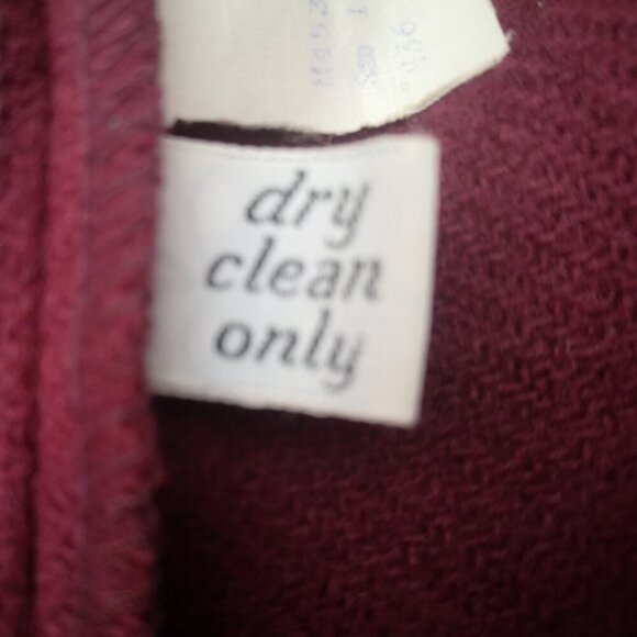 Pendleton Woolen Mills Ladies Size 16 100% Virgin Wool Burgundy Vintage Blazer - Picture 5 of 9